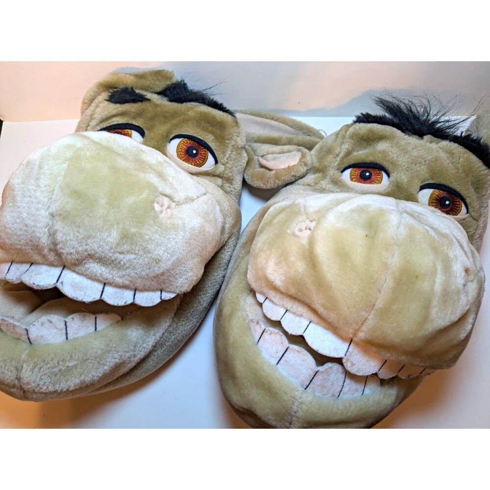 Vintage 2004 Shrek Donkey Slippers Size 9-10
